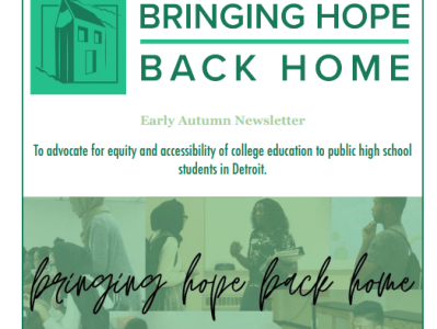 Early Autumn Newsletter